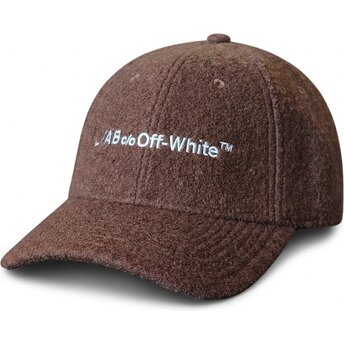 Boné curvo castanho ajustável Embroidered Sherpa da L/AB c/o Off-White™