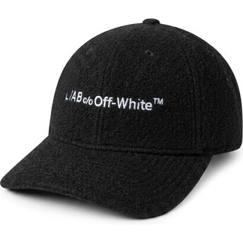 Boné curvo preto ajustável Embroidered Sherpa da L/AB c/o Off-White™