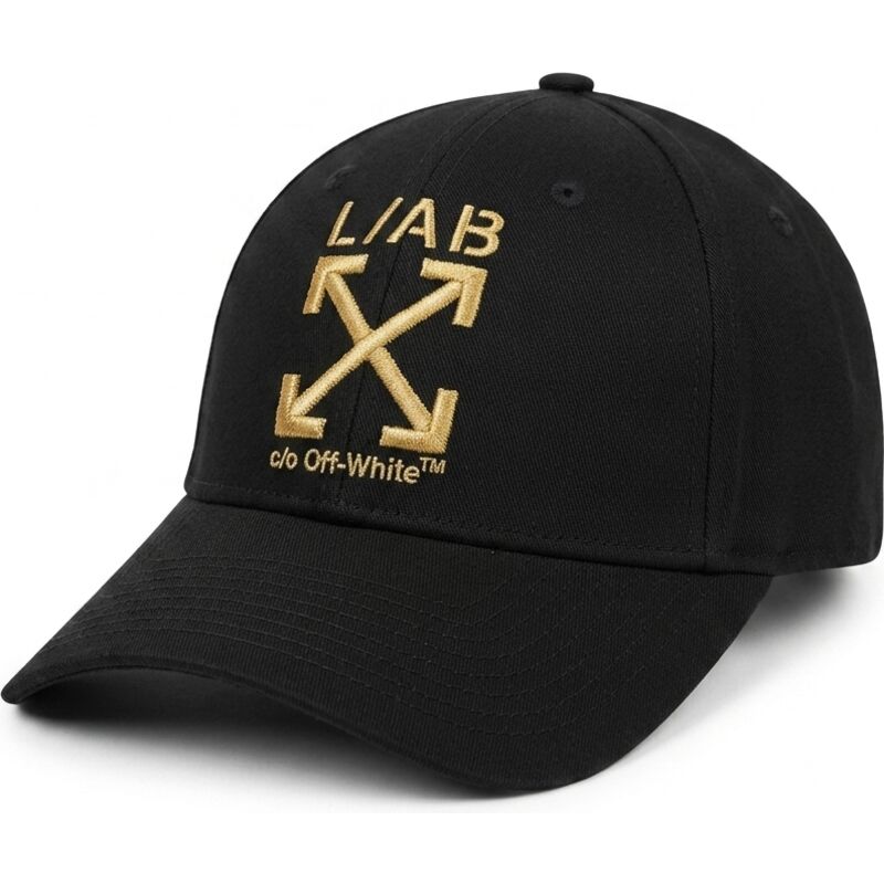 bone-curvo-preto-ajustavel-com-logo-dourado-clamp-arrows-twill-da-l-ab-c-o-off-white
