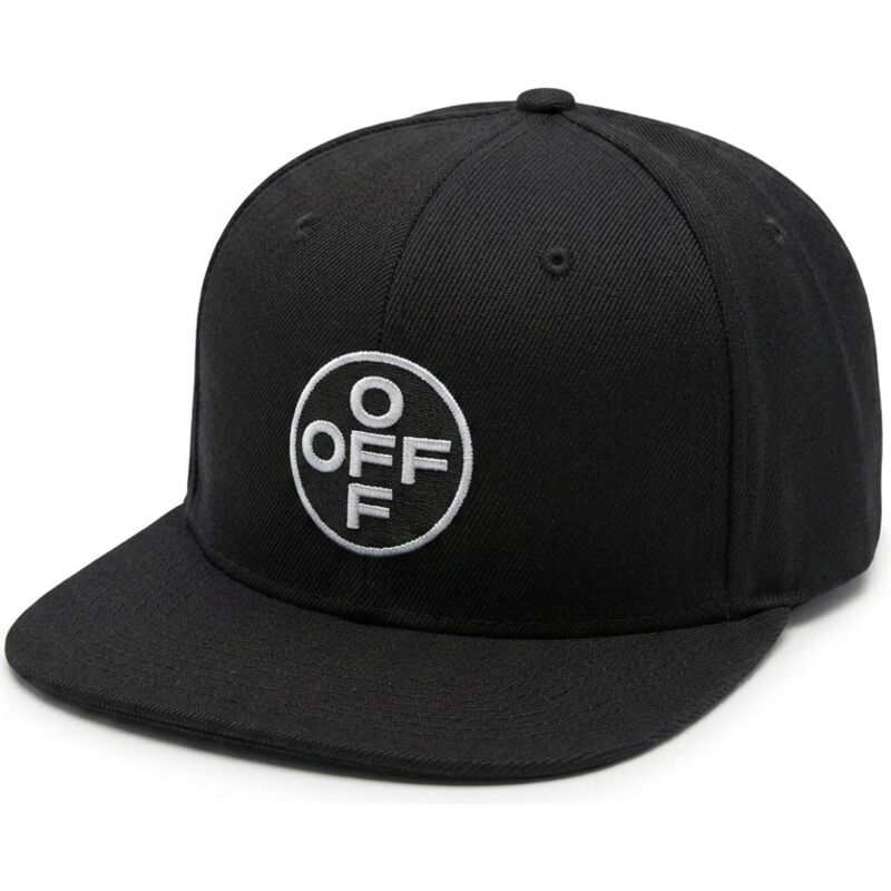 bone-plano-preto-snapback-com-logo-branco-off-embroidered-twill-da-l-ab-c-o-off-white bone-plano-preto-snapback-com-logo-branco-off-embroidered-twill-da-l-ab-c-o-off-white