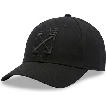 Boné curvo preto ajustável com logo preto Clamp Arrows Twill da L/AB c/o Off-White™