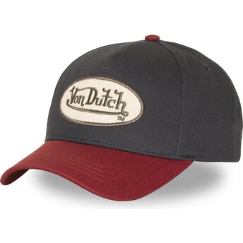 Boné curvo azul marinho e vermelho snapback TERRY FV da Von Dutch