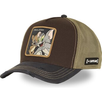 Boné trucker castanho Tom and Jerry TAJ9 JAT Looney Tunes da Capslab