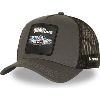 Boné trucker cinza e preto FF01 DRI Fast & Furious da Capslab