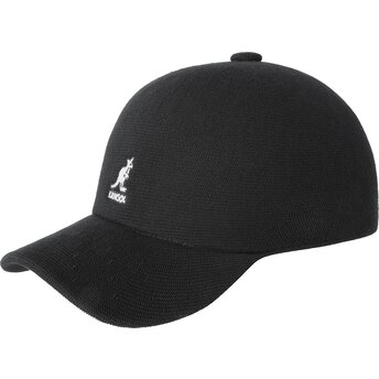 Boné curvo preto ajustável Bamboo Adj Spacecap da Kangol