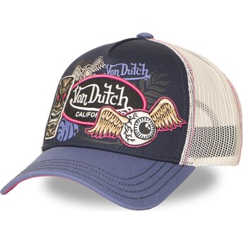 Boné trucker violeta PATCHES14 da Von Dutch