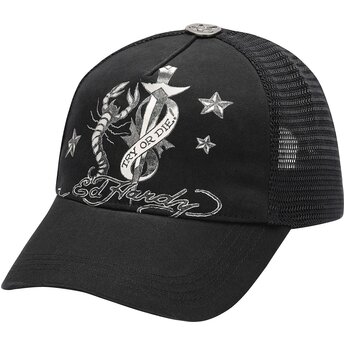 Boné trucker preto Dagger Scorpion da Ed Hardy