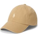 bone-curvo-bege-ajustavel-com-logo-bege-cotton-chino-classic-sport-da-polo-ralph-lauren