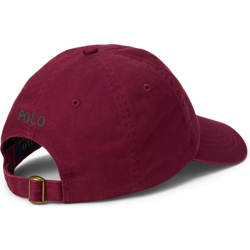 bone-curvo-grena-vermelho-ajustavel-com-logo-verde-cotton-chino-classic-sport-da-polo-ralph-lauren