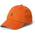 bone-curvo-laranja-escuro-ajustavel-com-logo-verde-cotton-chino-classic-sport-da-polo-ralph-lauren
