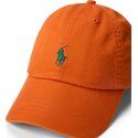bone-curvo-laranja-escuro-ajustavel-com-logo-verde-cotton-chino-classic-sport-da-polo-ralph-lauren