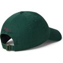 bone-curvo-verde-escuro-ajustavel-com-logo-grena-cotton-chino-classic-sport-da-polo-ralph-lauren