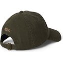 bone-curvo-verde-escuro-ajustavel-com-logo-castanho-cotton-chino-classic-sport-da-polo-ralph-lauren