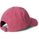 bone-curvo-rosa-ajustavel-com-logo-cinza-cotton-chino-classic-sport-da-polo-ralph-lauren