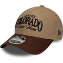 bone-curvo-castanho-ajustavel-9forty-m-crown-wordmark-da-denver-colorado-da-new-era