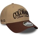 bone-curvo-castanho-ajustavel-9forty-m-crown-wordmark-da-denver-colorado-da-new-era