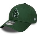 bone-curvo-verde-ajustavel-com-logo-verde-9forty-team-outline-da-los-angeles-dodgers-mlb-da-new-era