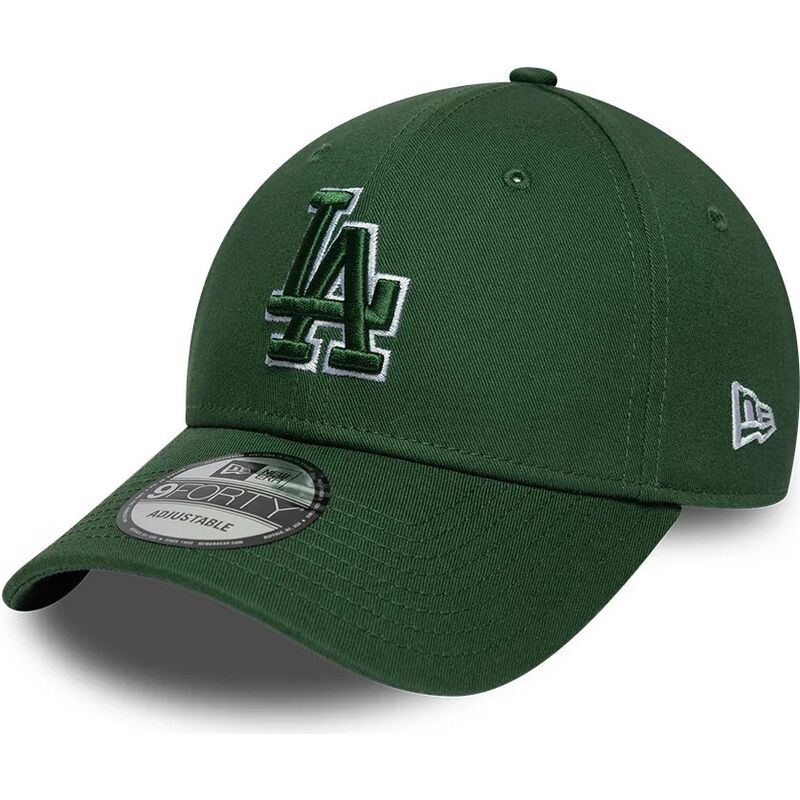 bone-curvo-verde-ajustavel-com-logo-verde-9forty-team-outline-da-los-angeles-dodgers-mlb-da-new-era