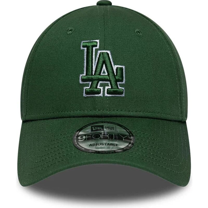 bone-curvo-verde-ajustavel-com-logo-verde-9forty-team-outline-da-los-angeles-dodgers-mlb-da-new-era