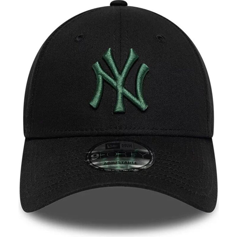 bone-curvo-preto-ajustavel-com-logo-verde-escuro-9forty-league-essential-da-new-york-yankees-mlb-da-new-era
