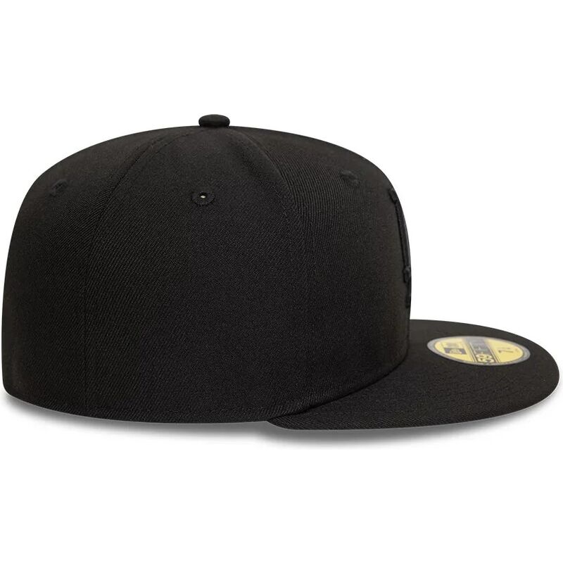 bone-plano-preto-justo-com-logo-preto-59fifty-league-essential-da-los-angeles-dodgers-mlb-da-new-era