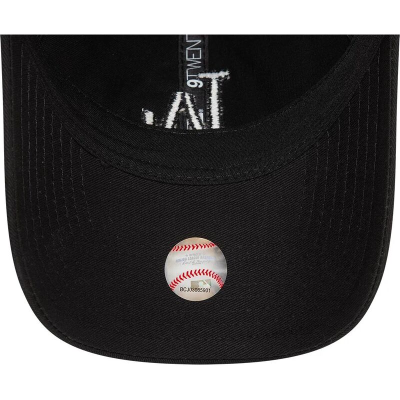 bone-curvo-preto-ajustavel-com-logo-preto-9twenty-league-essential-da-los-angeles-dodgers-mlb-da-new-era