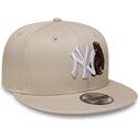 bone-plano-bege-snapback-urso-9fifty-outdoor-icon-da-new-york-yankees-mlb-da-new-era