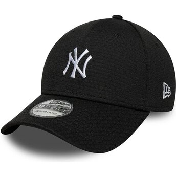 Boné curvo preto justo 39THIRTY Stretch Mesh da New York Yankees MLB da New Era