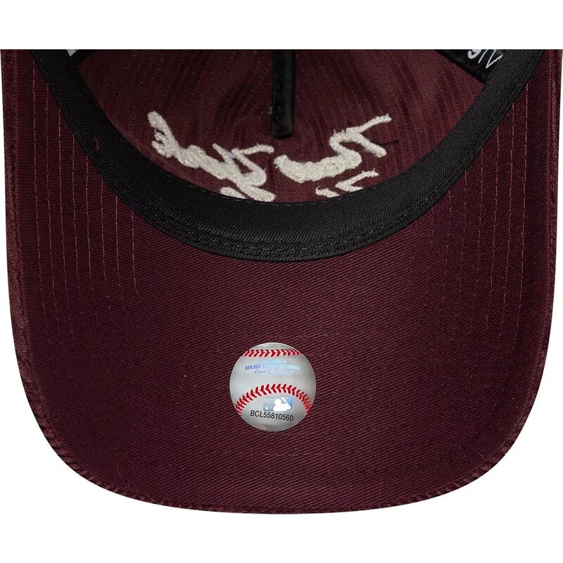 bone-curvo-grena-ajustavel-9twenty-a-frame-cord-script-da-new-york-yankees-mlb-da-new-era
