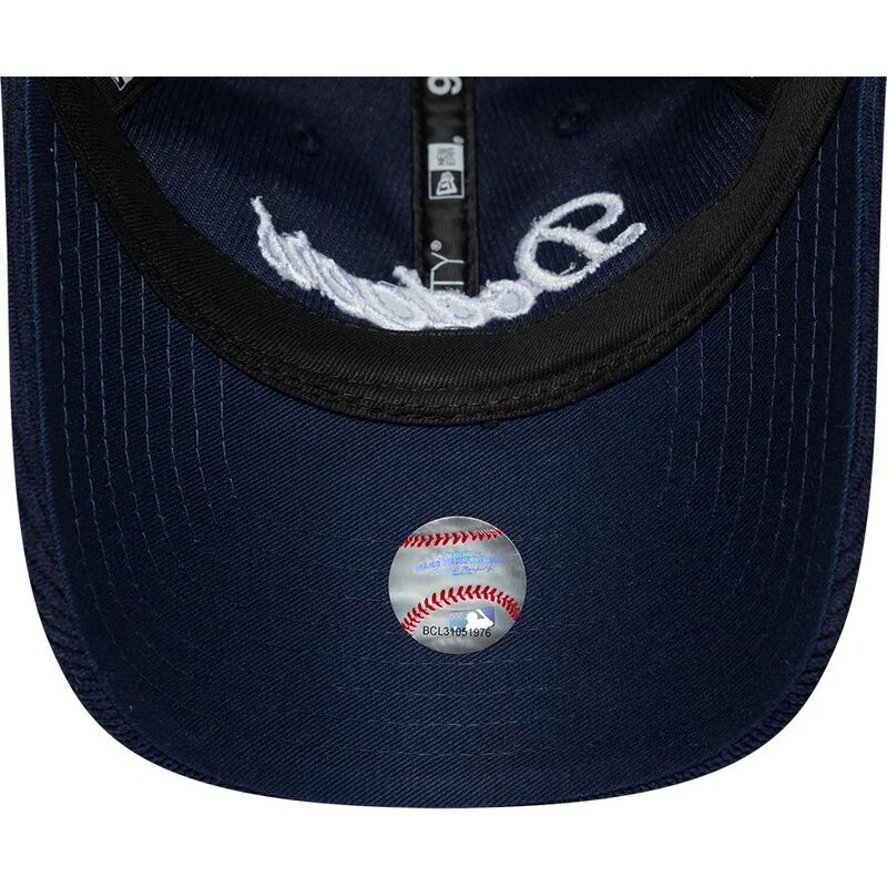 bone-curvo-azul-marinho-ajustavel-para-mulheres-9twenty-cord-script-da-los-angeles-dodgers-mlb-da-new-era