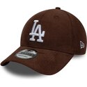 bone-curvo-castanho-snapback-9forty-entry-cord-da-los-angeles-dodgers-mlb-da-new-era