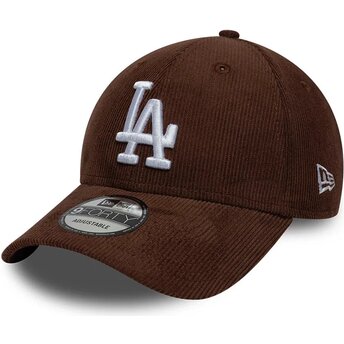 Boné curvo castanho snapback 9FORTY Entry Cord da Los Angeles Dodgers MLB da New Era