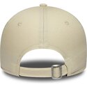 bone-curvo-bege-ajustavel-para-mulheres-com-logo-preto-9forty-infill-da-los-angeles-dodgers-mlb-da-new-era