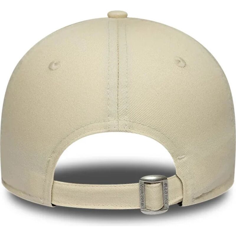 bone-curvo-bege-ajustavel-para-mulheres-com-logo-preto-9forty-infill-da-los-angeles-dodgers-mlb-da-new-era