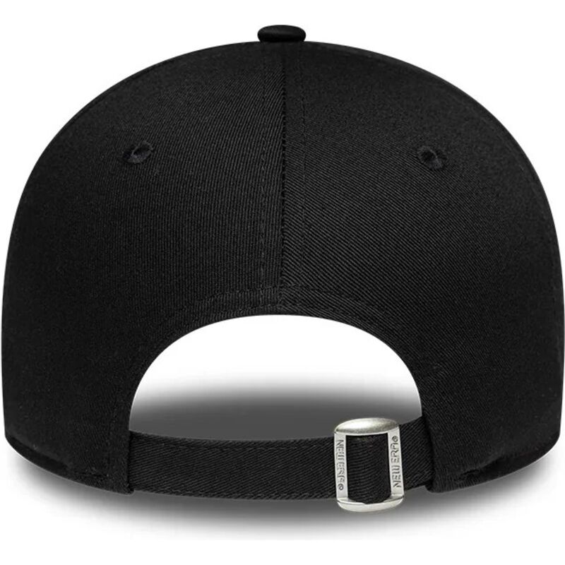 bone-curvo-preto-ajustavel-para-mulheres-com-logo-bege-9forty-infill-da-new-york-yankees-mlb-da-new-era
