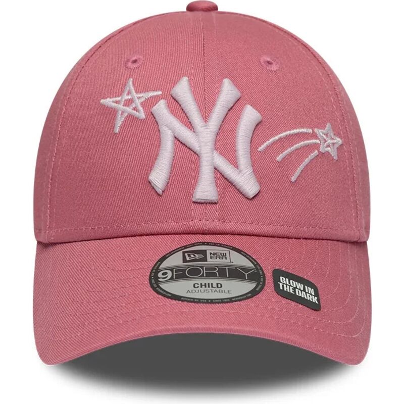 bone-curvo-rosa-ajustavel-para-crianca-9forty-space-da-new-york-yankees-mlb-da-new-era bone-curvo-rosa-ajustavel-para-crianca-9forty-space-da-new-york-yankees-mlb-da-new-era