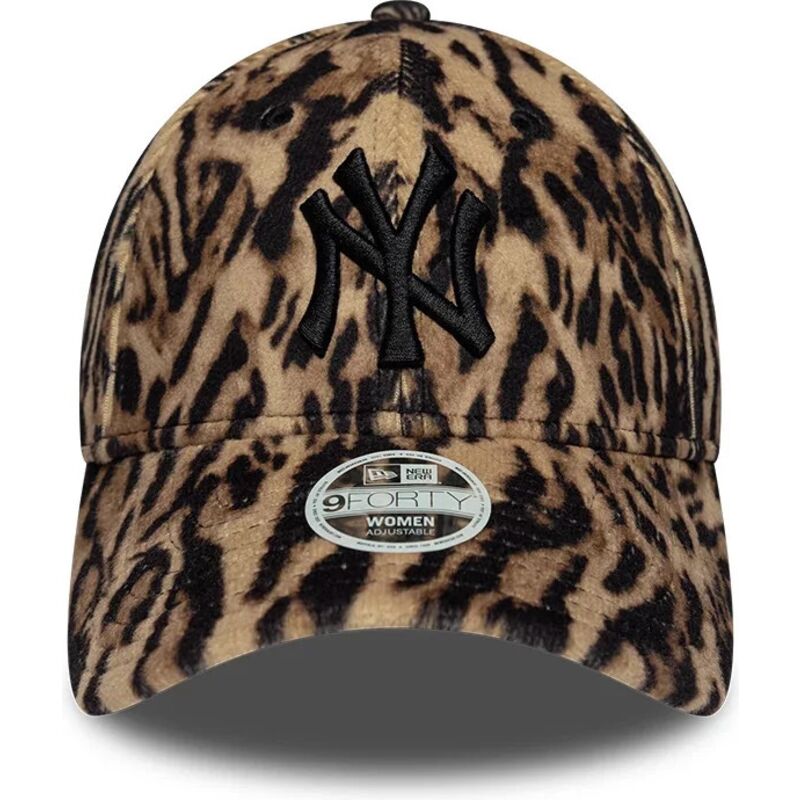 bone-curvo-leopardo-ajustavel-para-mulheres-9forty-ocelot-print-da-new-york-yankees-mlb-da-new-era
