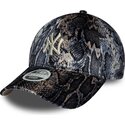bone-curvo-multicolor-ajustavel-para-mulheres-9forty-snake-print-da-new-york-yankees-mlb-da-new-era