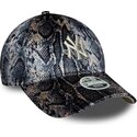 bone-curvo-multicolor-ajustavel-para-mulheres-9forty-snake-print-da-new-york-yankees-mlb-da-new-era