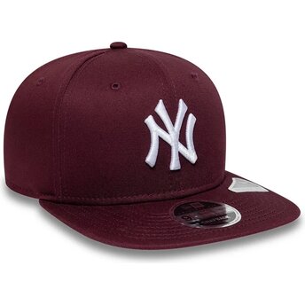 Boné plano grená snapback 9FIFTY Original Fit League Essential da New York Yankees MLB da New Era
