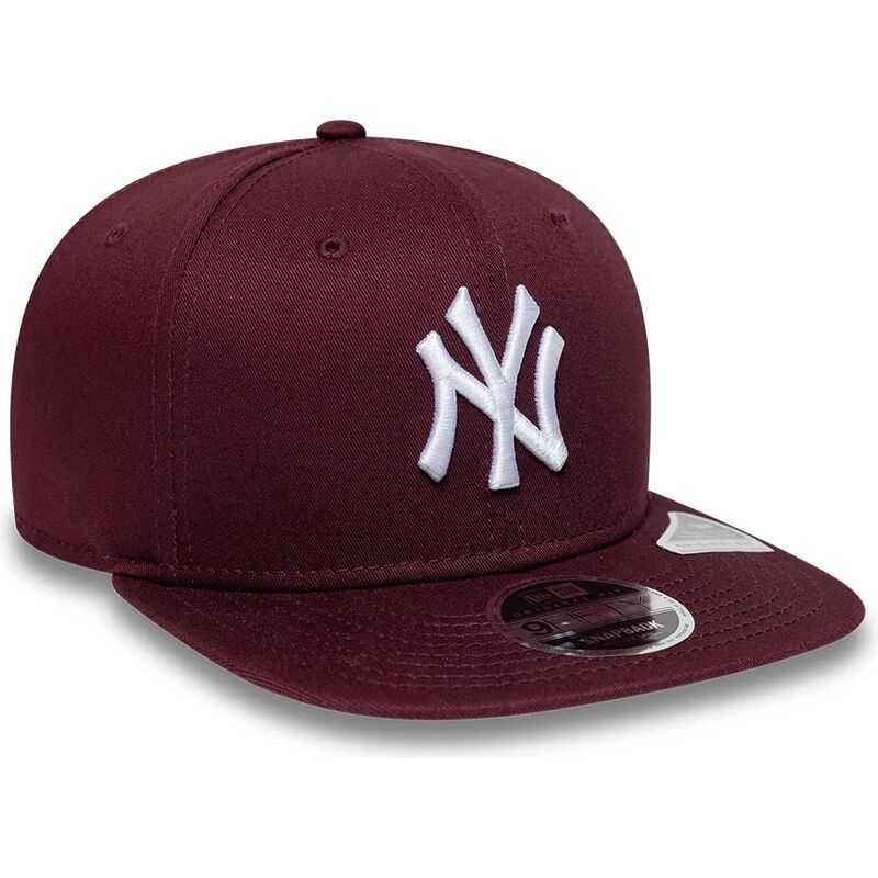 bone-plano-grena-snapback-9fifty-original-fit-league-essential-da-new-york-yankees-mlb-da-new-era