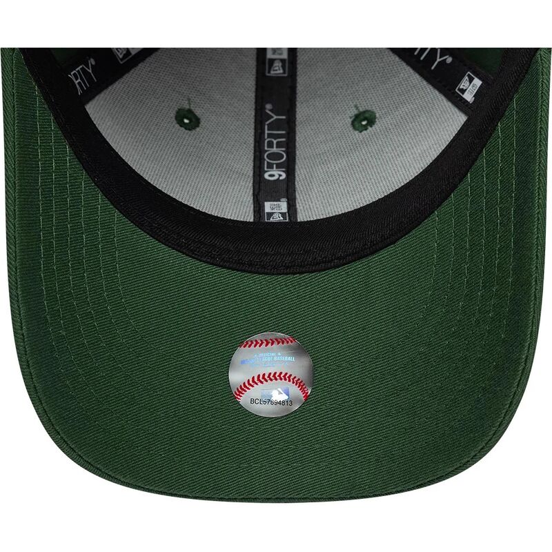 bone-curvo-verde-escuro-ajustavel-para-crianca-com-logo-verde-9forty-league-essential-da-los-angeles-dodgers-mlb-da-new-era