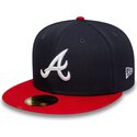 bone-plano-azul-marinho-e-vermelho-justo-59fifty-ac-perf-da-atlanta-braves-mlb-da-new-era