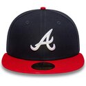 bone-plano-azul-marinho-e-vermelho-justo-59fifty-ac-perf-da-atlanta-braves-mlb-da-new-era