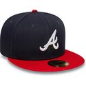 bone-plano-azul-marinho-e-vermelho-justo-59fifty-ac-perf-da-atlanta-braves-mlb-da-new-era