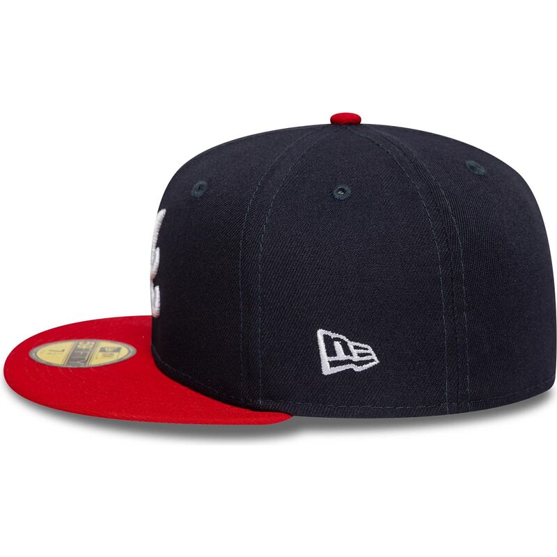 bone-plano-azul-marinho-e-vermelho-justo-59fifty-ac-perf-da-atlanta-braves-mlb-da-new-era