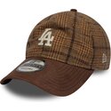bone-curvo-castanho-ajustavel-9twenty-mix-check-da-los-angeles-dodgers-mlb-da-new-era