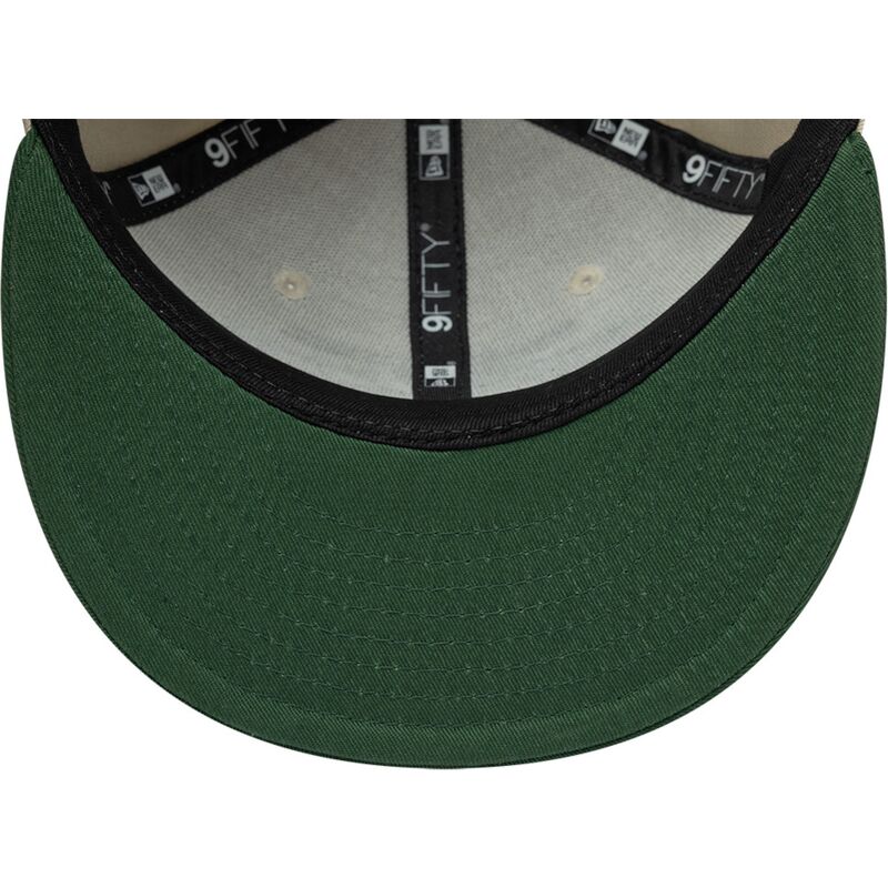 bone-plano-verde-e-bege-snapback-para-crianca-9fifty-da-as-tartarugas-ninja-da-new-era