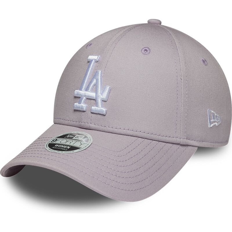 bone-curvo-violeta-claro-ajustavel-para-mulheres-9forty-league-essential-da-los-angeles-dodgers-mlb-da-new-era