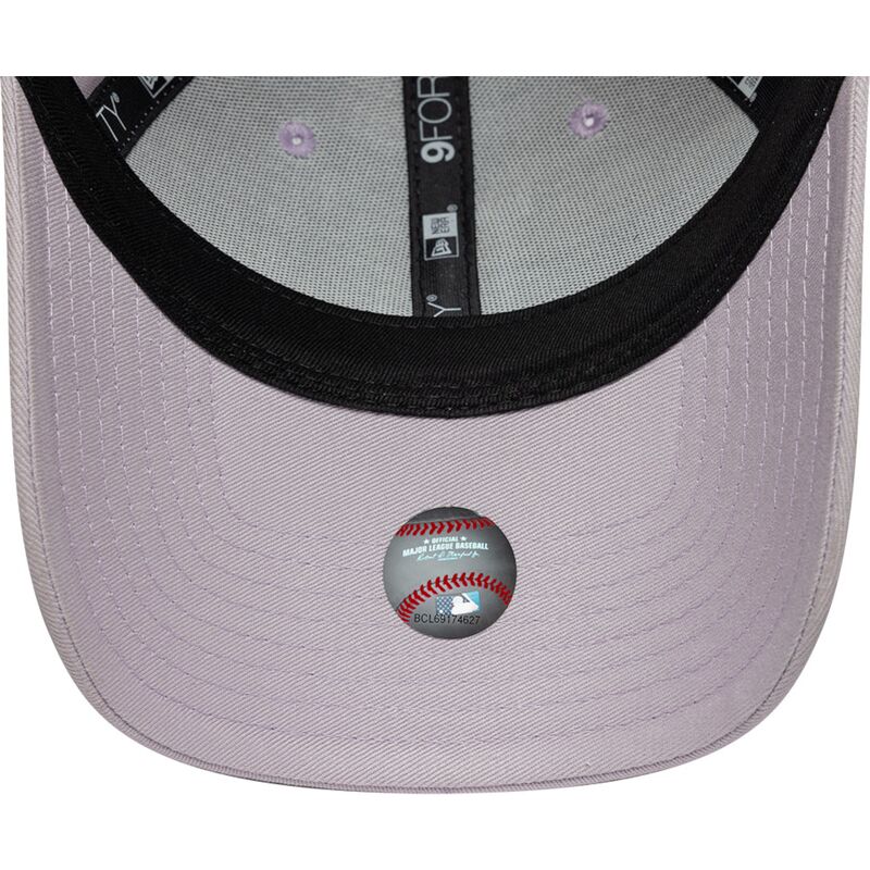 bone-curvo-violeta-claro-ajustavel-para-mulheres-9forty-league-essential-da-los-angeles-dodgers-mlb-da-new-era